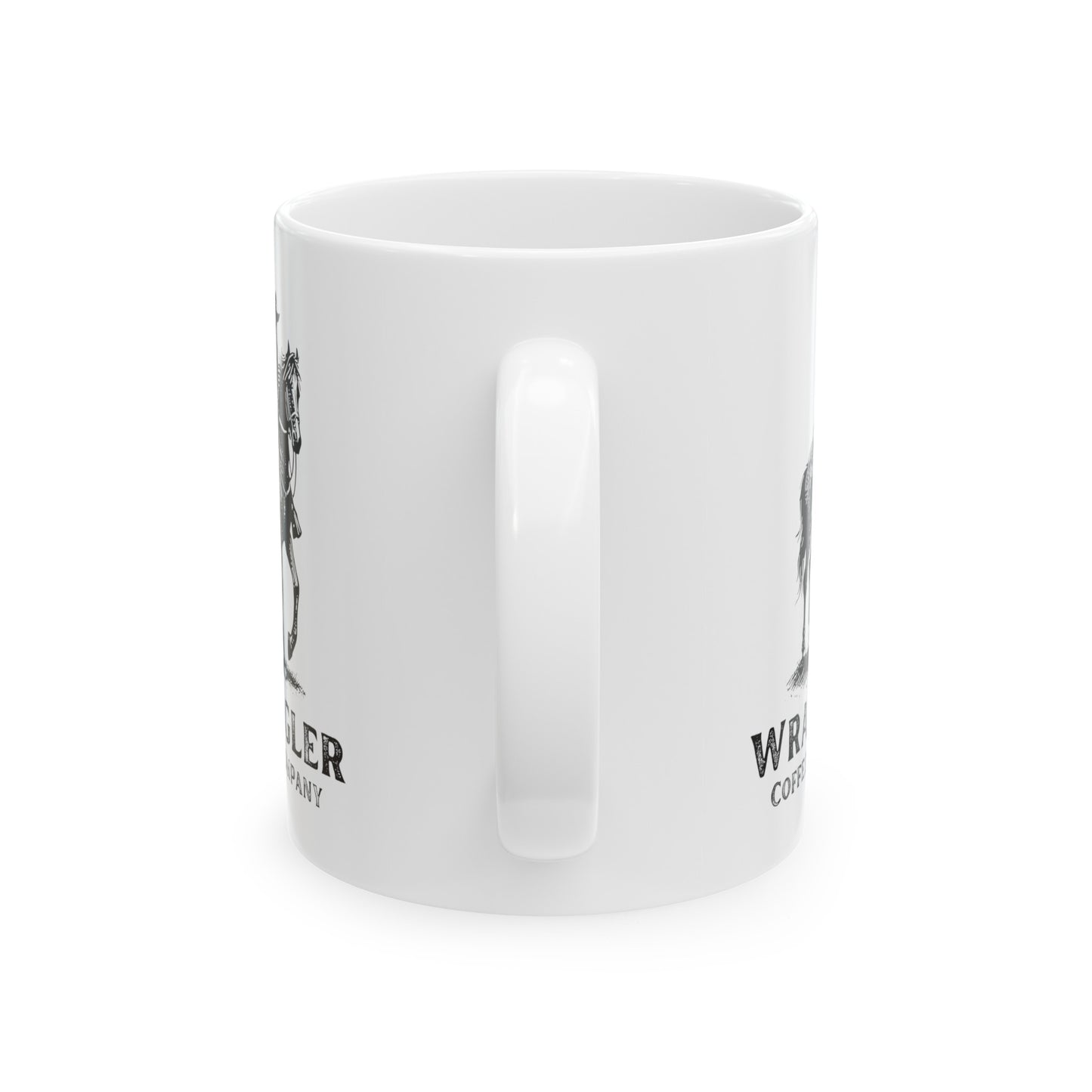 The Wrangler White Ceramic Mug