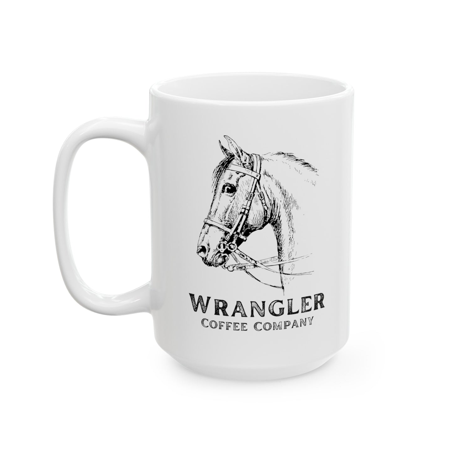 Horse White Ceramic Mug