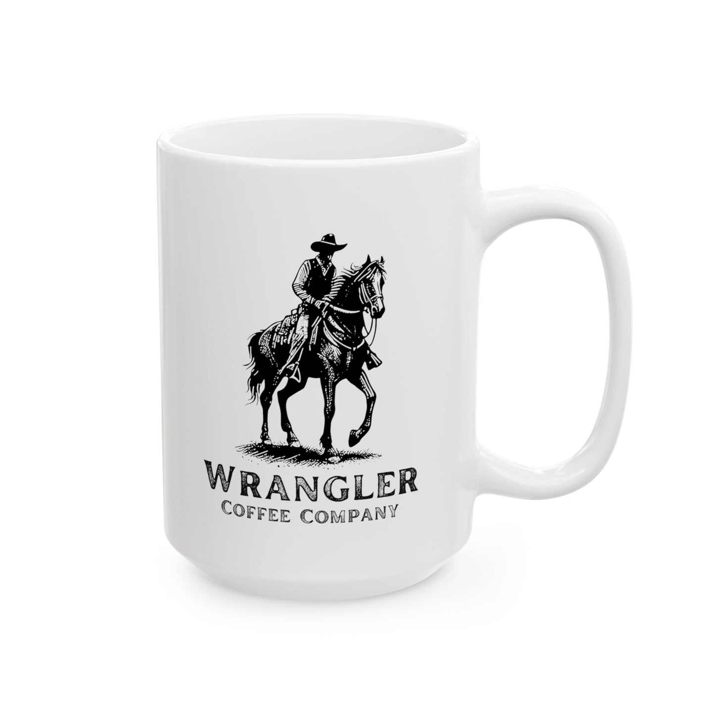 The Wrangler White Ceramic Mug