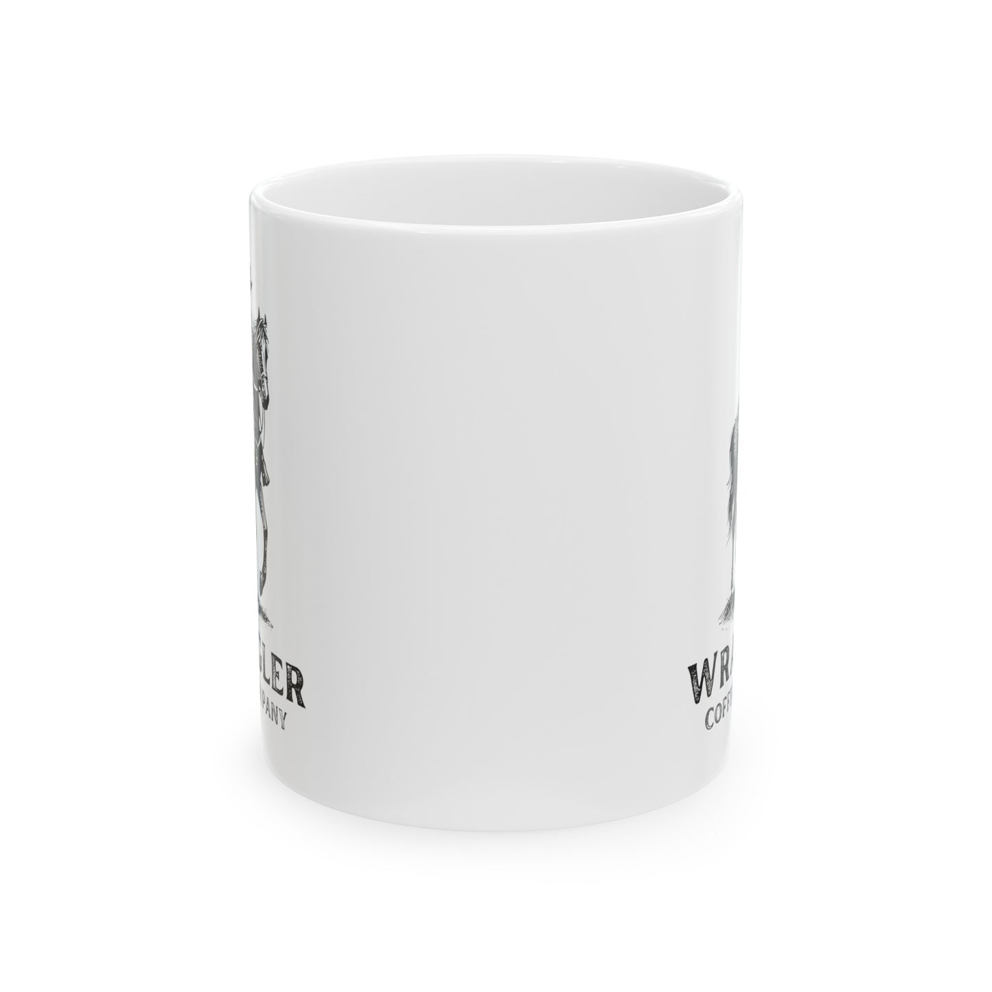 The Wrangler White Ceramic Mug