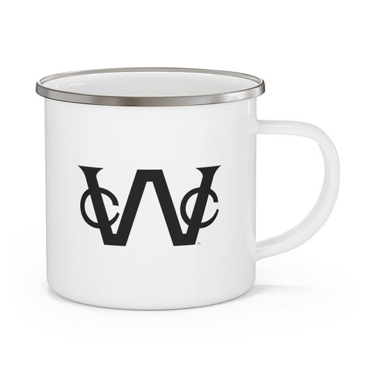 Enameled Steel WCC Brand Campfire Mug