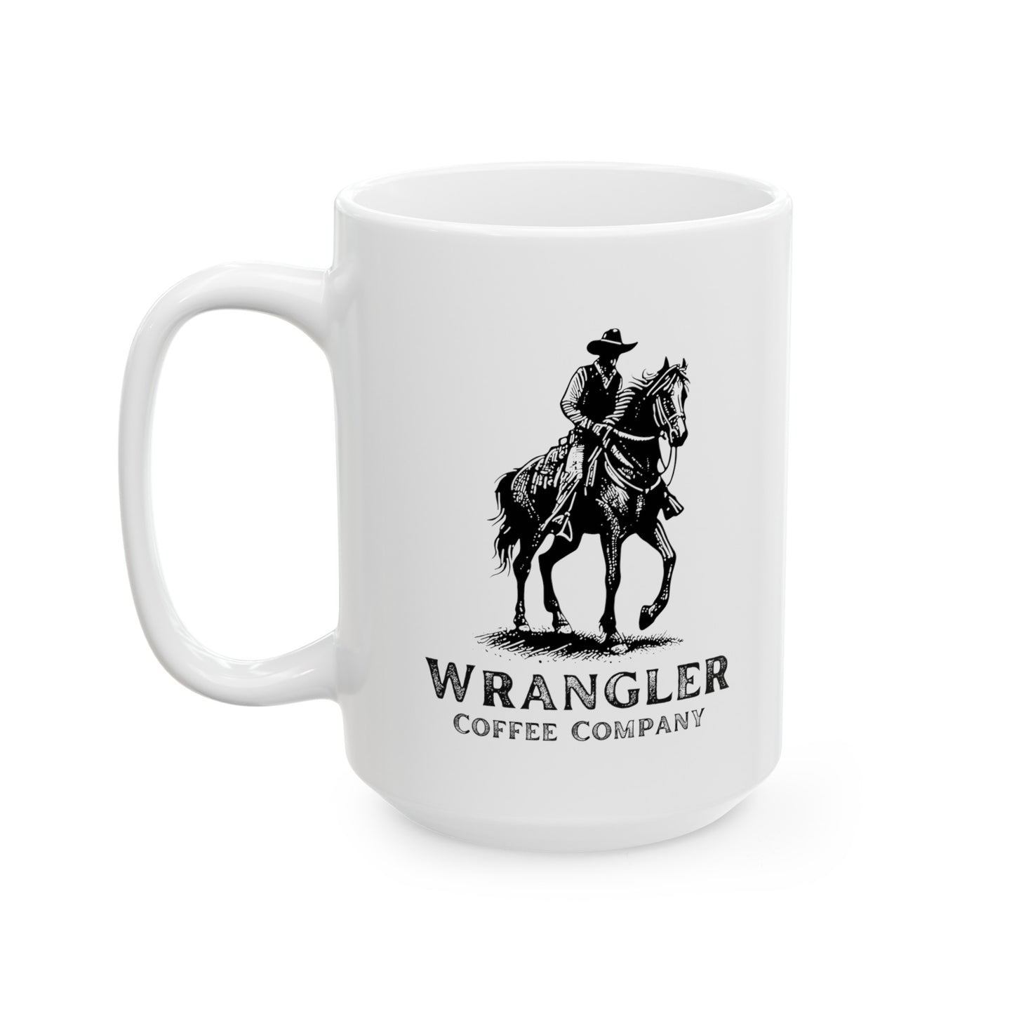 The Wrangler White Ceramic Mug
