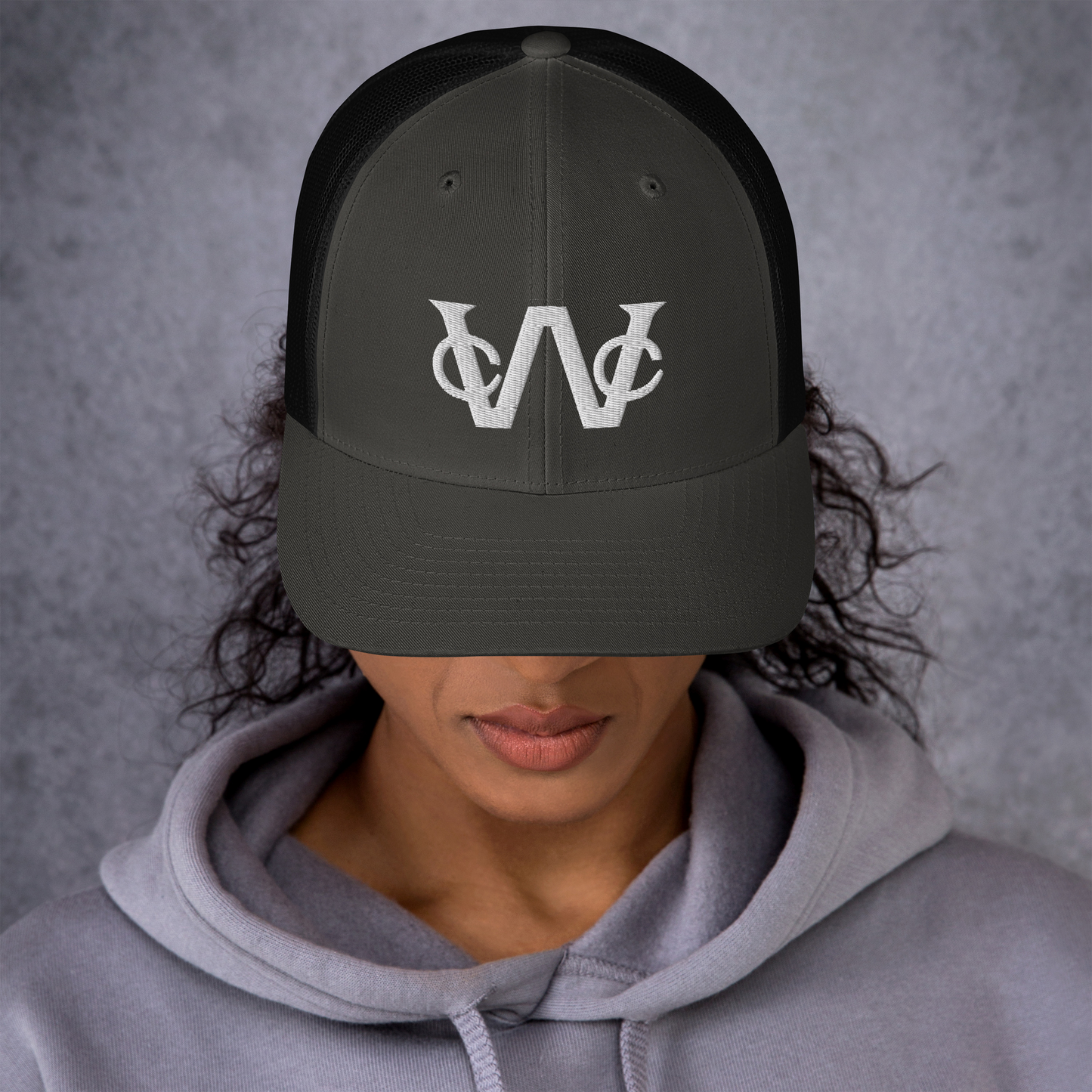 Embroidered WCC Brand Retro Trucker Cap