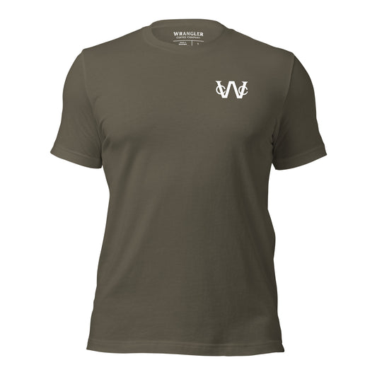 Cowboy Strong T-Shirt - Army Front