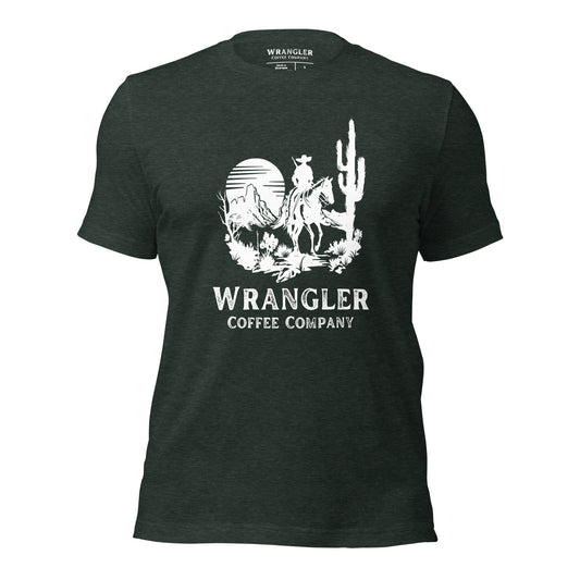 The Cowboy Horizon T-Shirt - Heather Forest Front