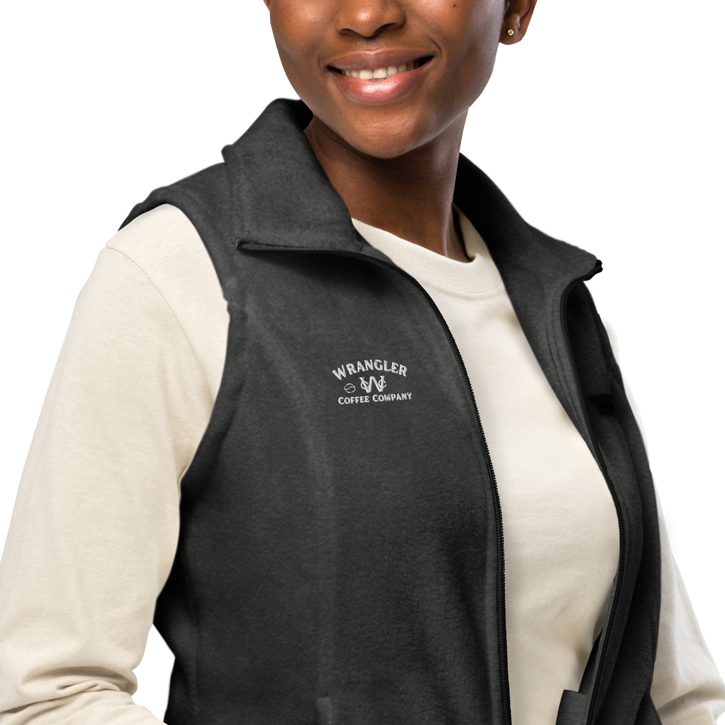 Women’s Embroidered Columbia Fleece Vest