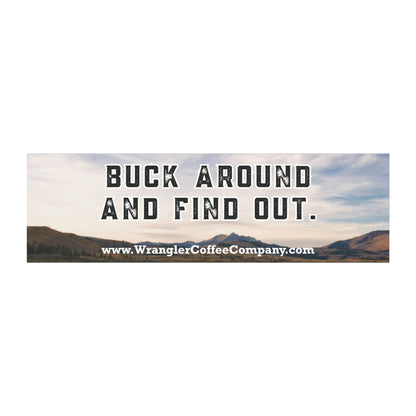 Buck Around and Find Out Car Magnet