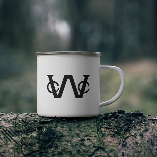 Enameled Steel WCC Brand Campfire Mug