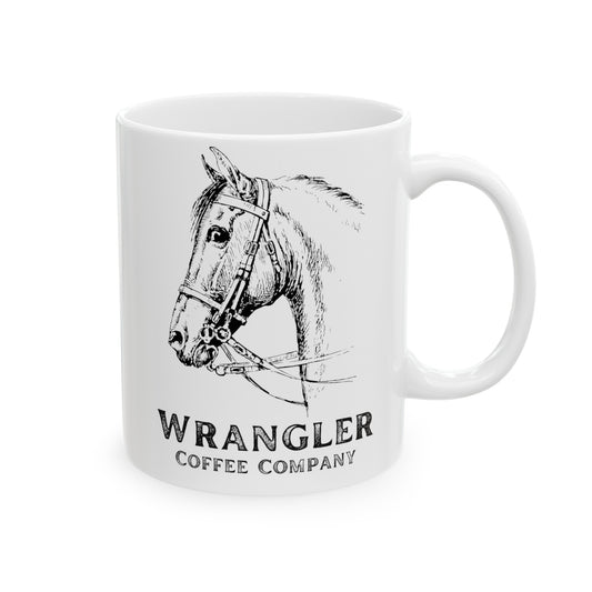 Horse White Ceramic Mug