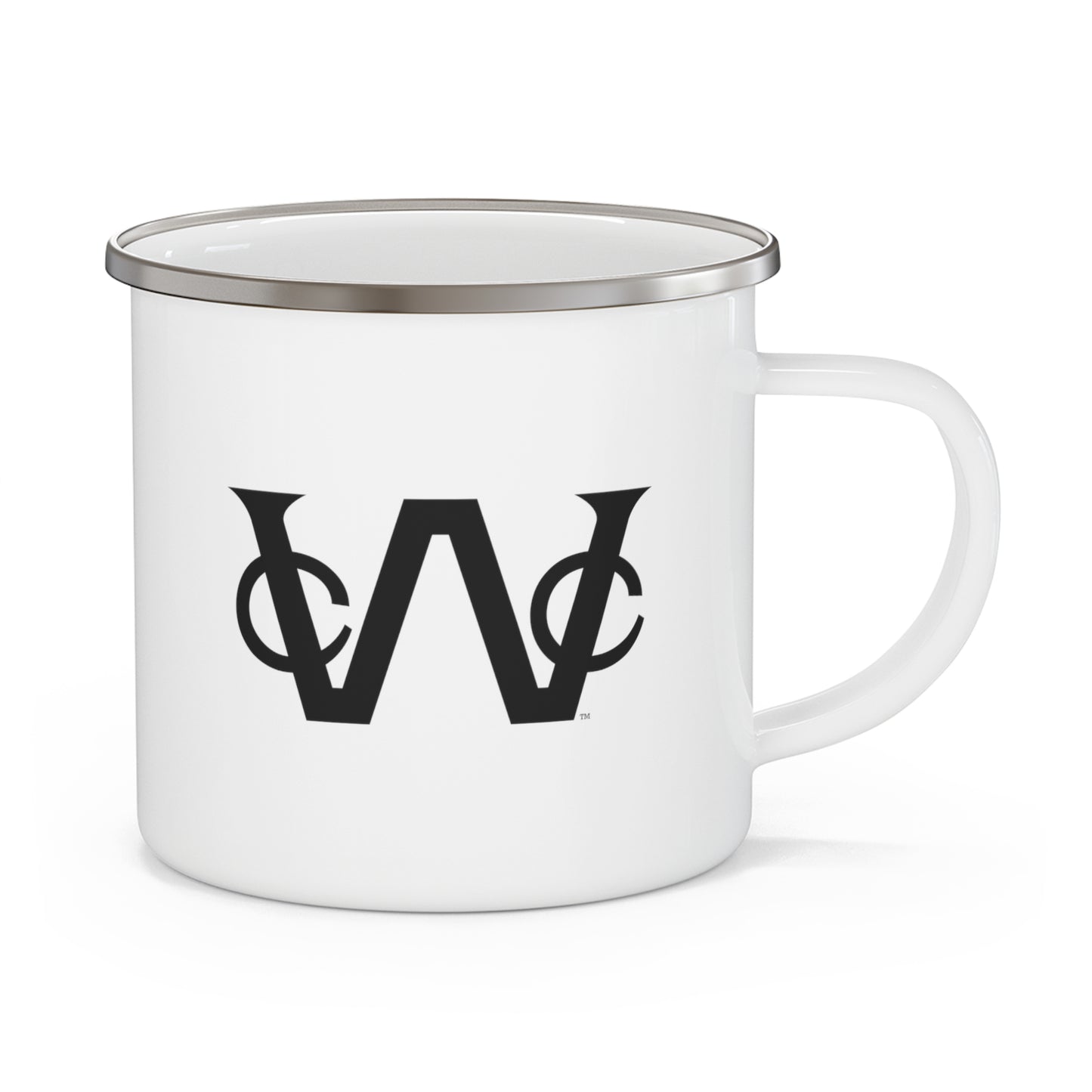 Enameled Steel WCC Brand Campfire Mug