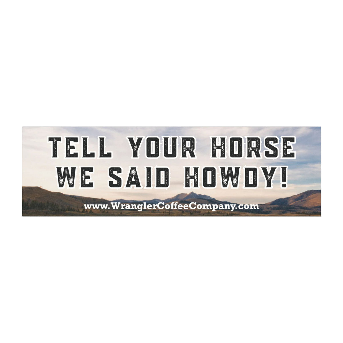 Tell Your Horse We Said Howdy Car Magnet