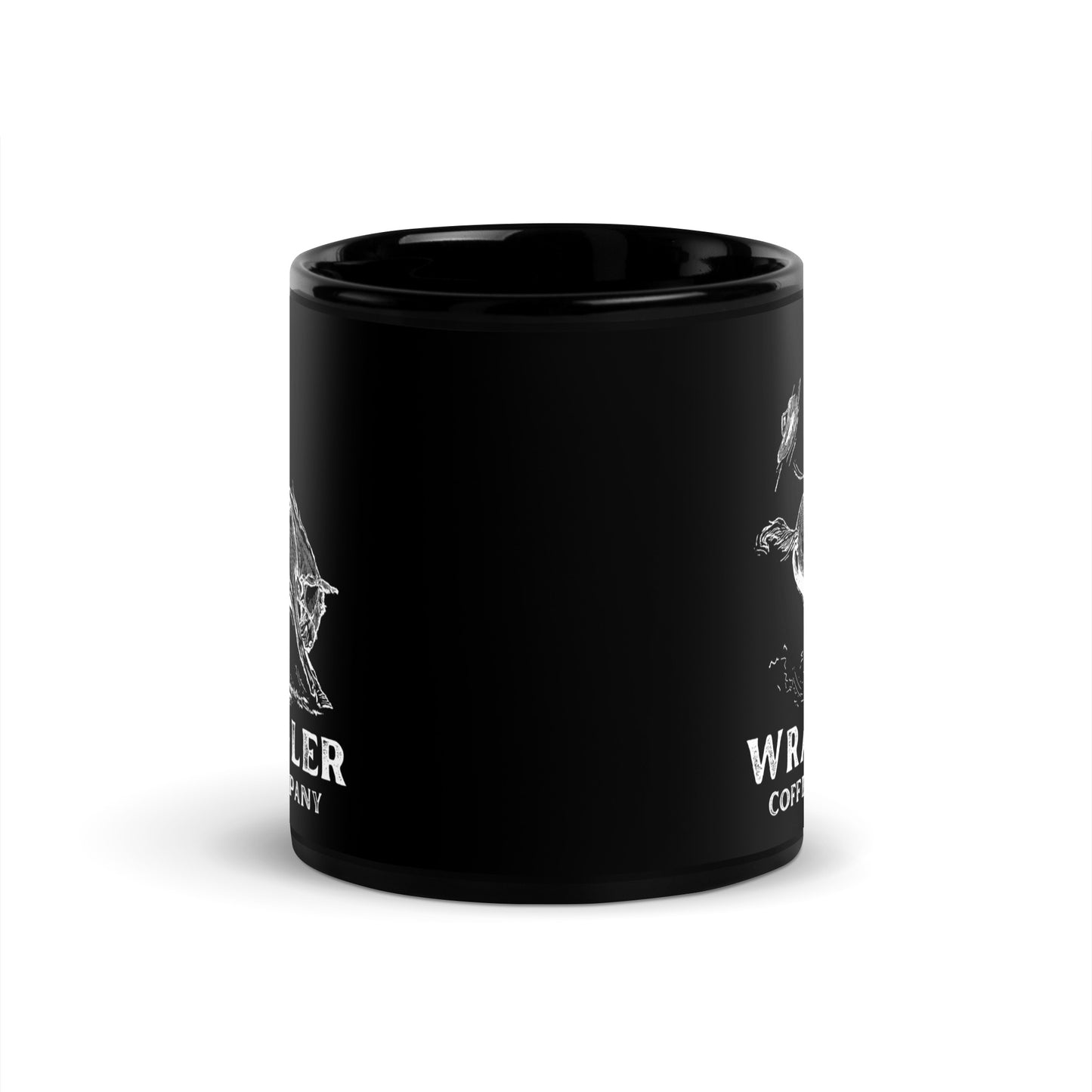 Slide'n Cowboy Black Glossy Mug