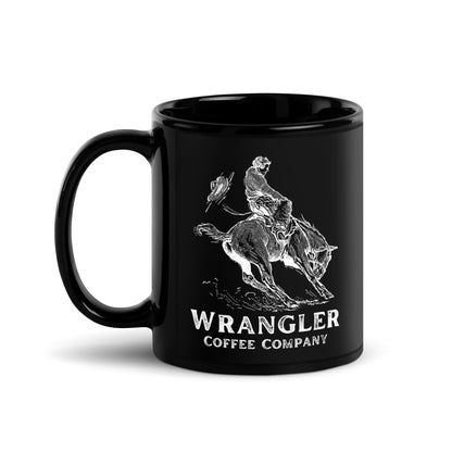 Slide'n Cowboy Black Glossy Mug