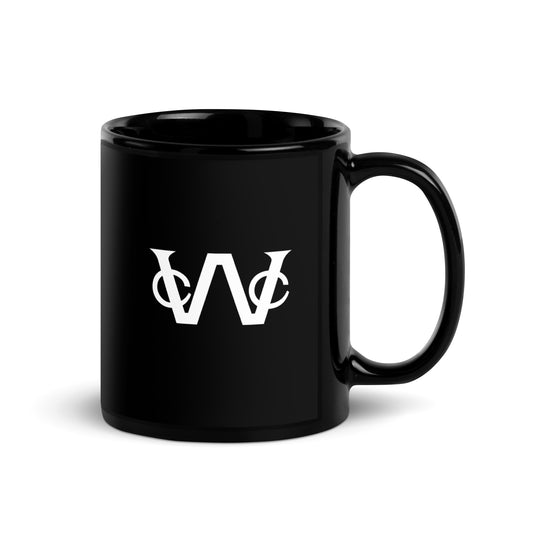 WCC Brand Black Glossy Ceramic Mug