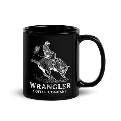 Slide'n Cowboy Black Glossy Mug