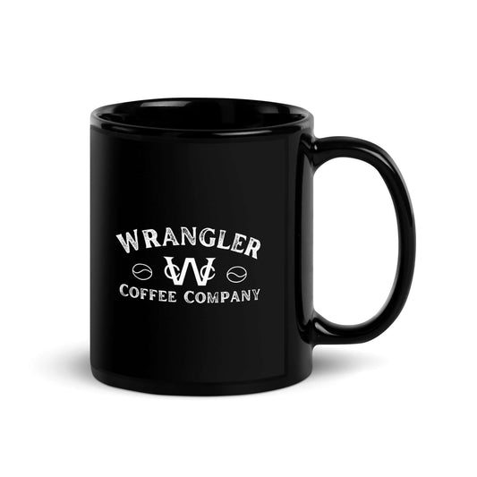 Wrangler Black Glossy Ceramic Mug