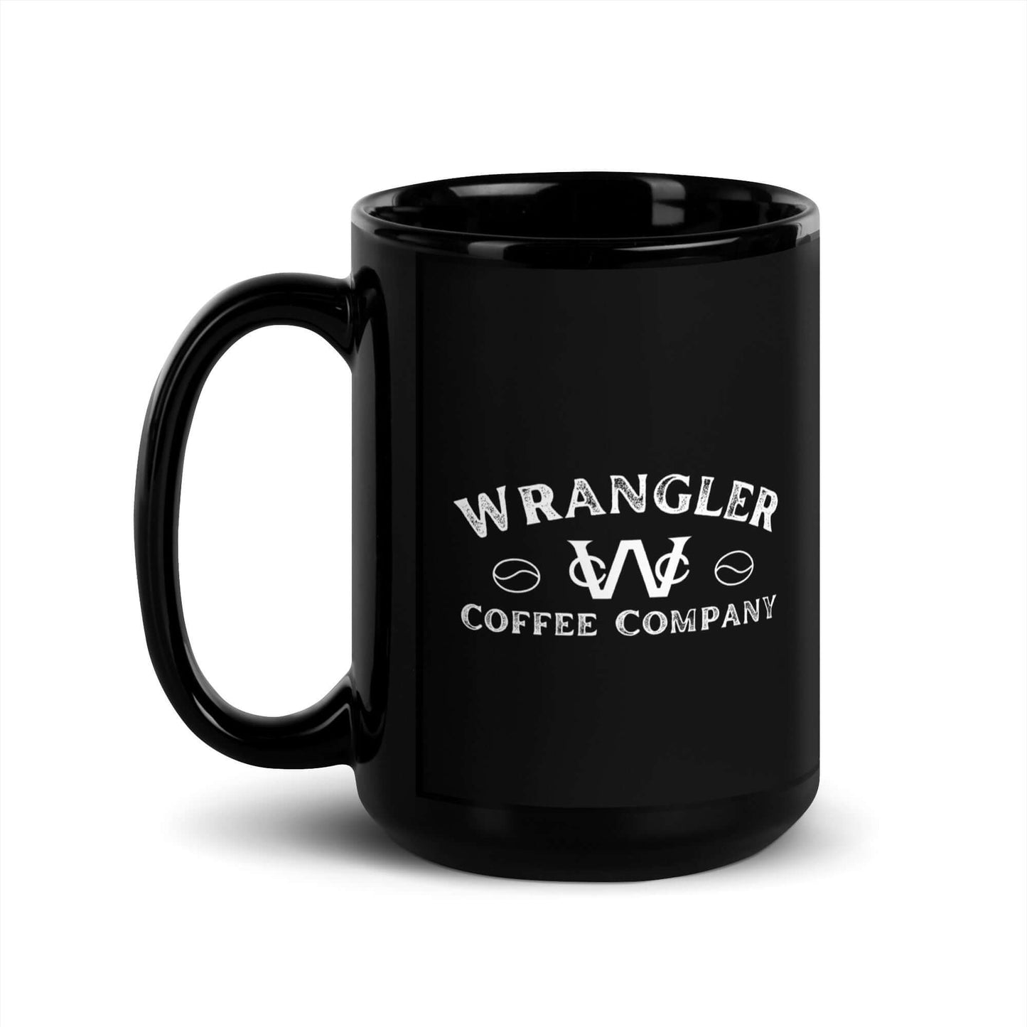 Wrangler Black Glossy Ceramic Mug