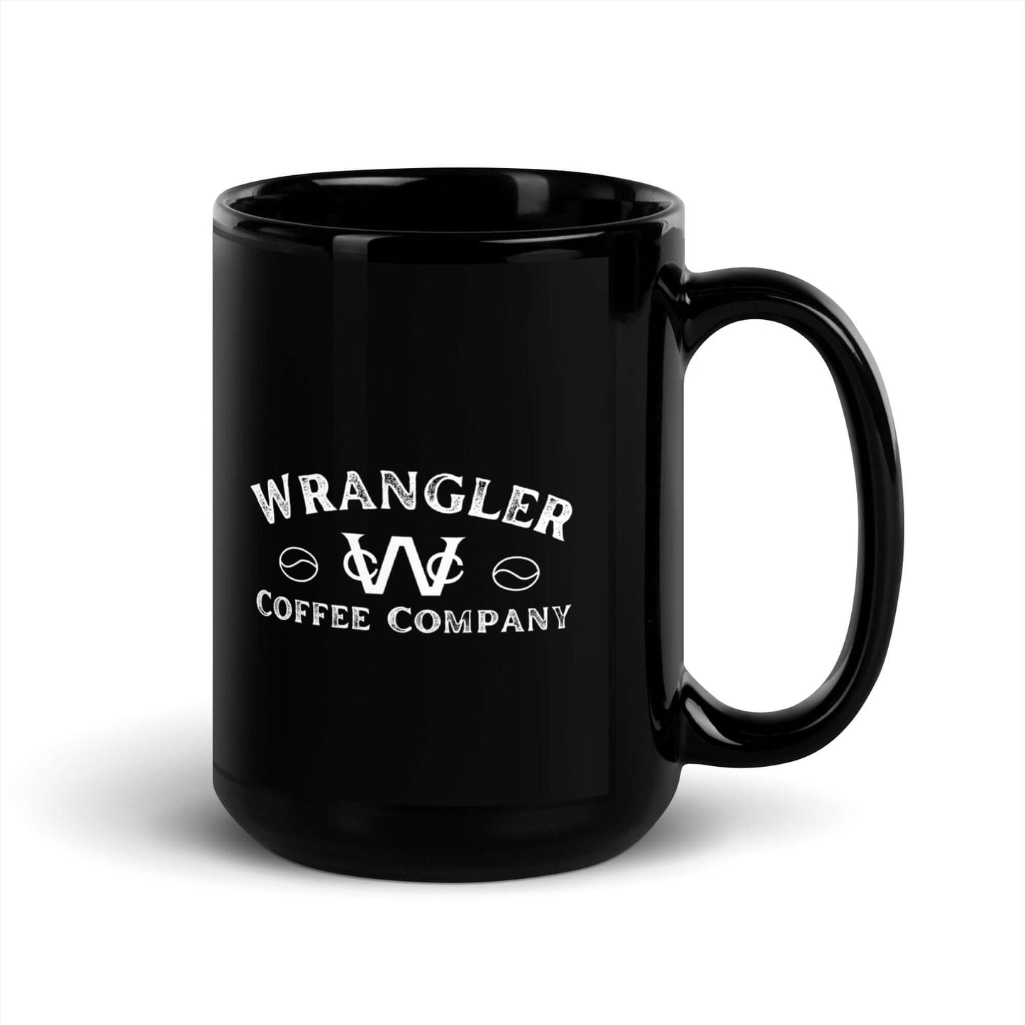 Wrangler Black Glossy Ceramic Mug